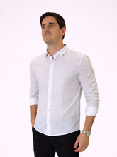 Camisa Sibra M/Longa Branca Masculina - Marfim Moda Masculina