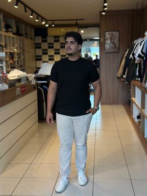 Camisa Tricô - Marfim Moda Masculina