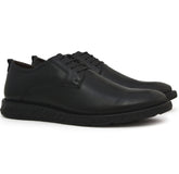 Sapato Derby All Black 100% Couro Legítimo - Marfim Moda Masculina