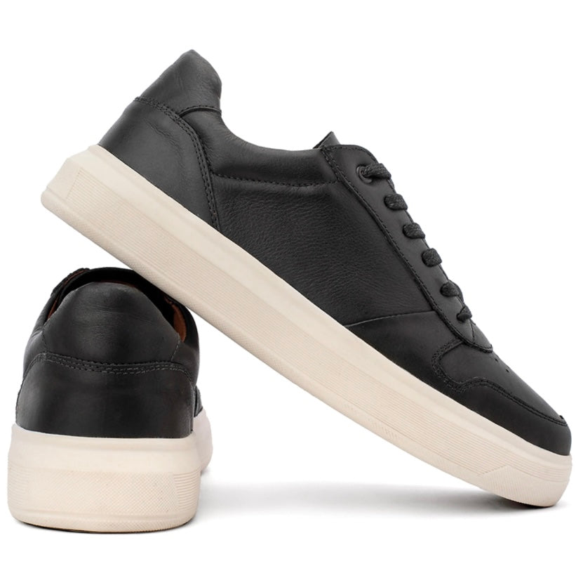 Sneaker Preto Shade 100% couro - Marfim Moda Masculina