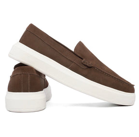 Sider Comfort Marrom Nobuck Firenze 100% Couro Legítimo - Marfim Moda Masculina