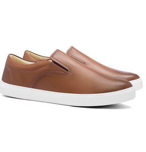 Tênis Slip On Marrom - Marfim Moda Masculina