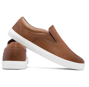Tênis Slip On Marrom - Marfim Moda Masculina