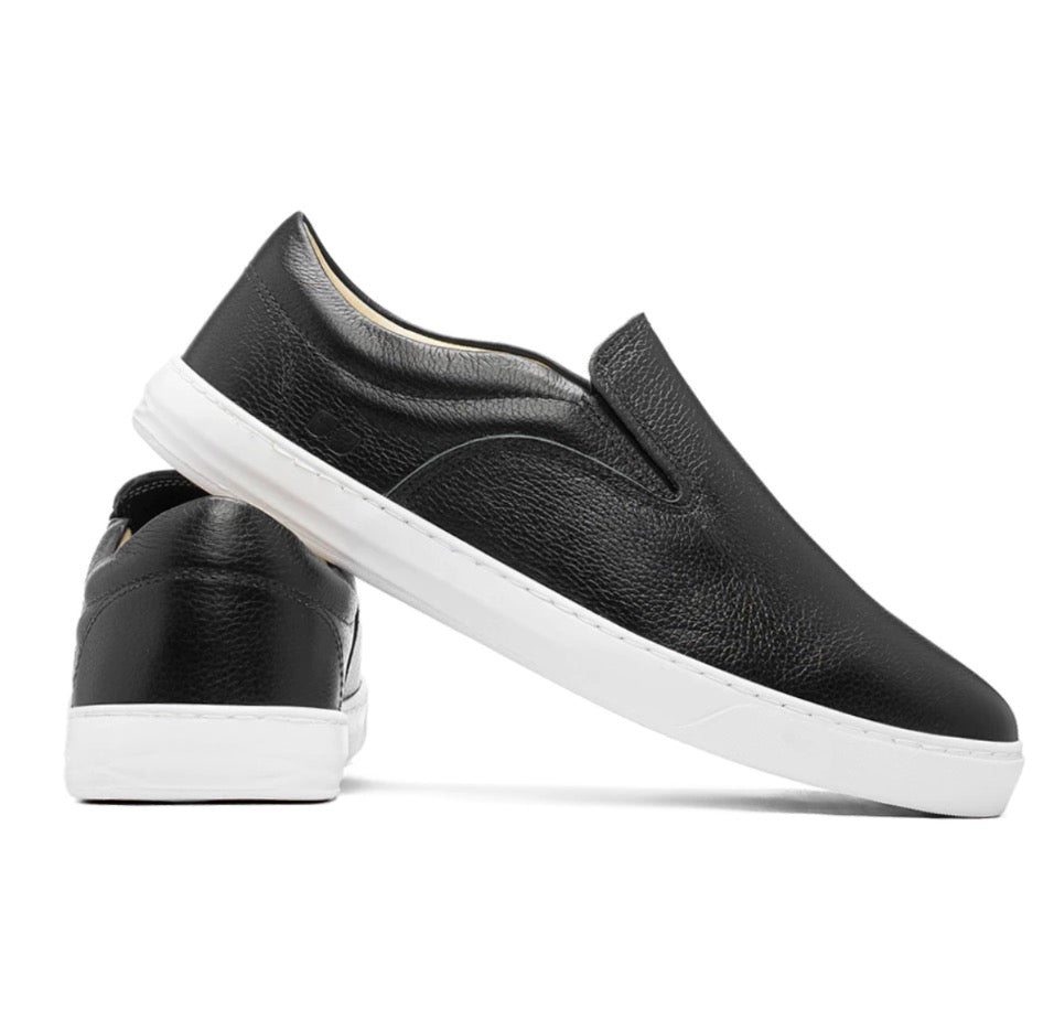 Tênis Slip On Preto - Marfim Moda Masculina
