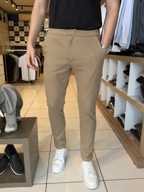 Calça Sibra Bege - Marfim Moda Masculina